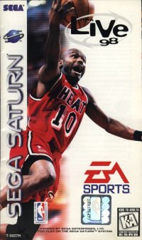 NBA Live 98 Sega Saturn  box art